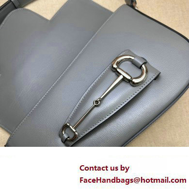 Gucci Horsebit 1955 small shoulder bag 764155 leather Gray