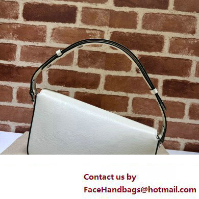 Gucci Horsebit 1955 small shoulder bag 764155 leather White