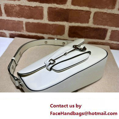 Gucci Horsebit 1955 small shoulder bag 764155 leather White