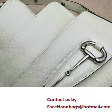 Gucci Horsebit 1955 small shoulder bag 764155 leather White