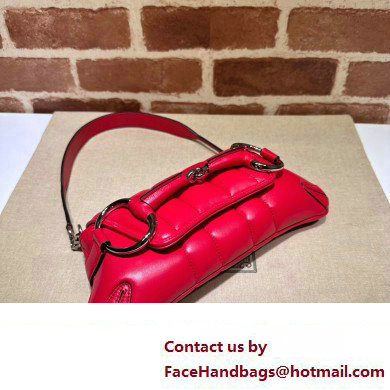 Gucci Horsebit Chain small shoulder bag 764339 quilted leather Red