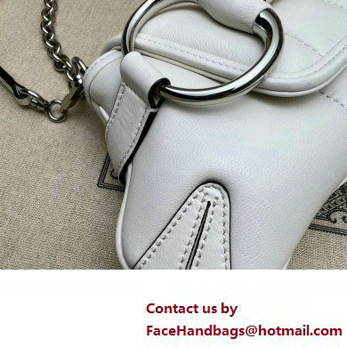 Gucci Horsebit Chain small shoulder bag 764339 quilted leather White