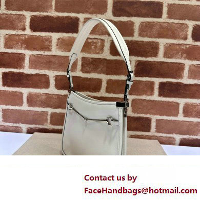 Gucci Horsebit Slim small shoulder bag 764191 Leather White