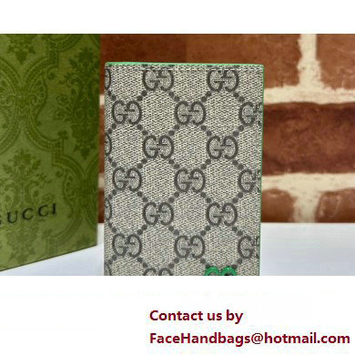 Gucci Long card case with GG detail 768249 Beige/Green