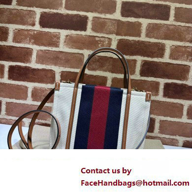 Gucci Mini Interlocking G tote bag 727735 White cotton canvas 2024