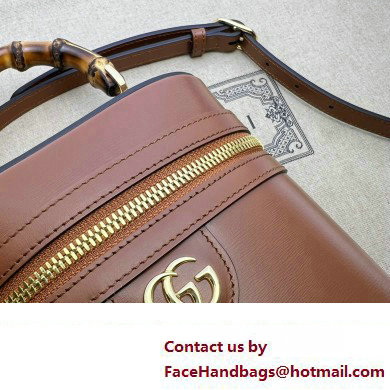 Gucci Mini bamboo shoulder bag 760200 leather Brown 2023