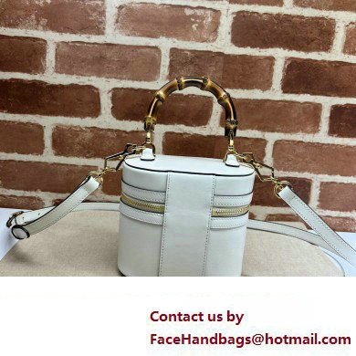 Gucci Mini bamboo shoulder bag 760200 leather White 2023