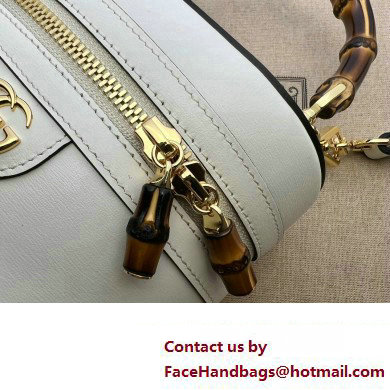 Gucci Mini bamboo shoulder bag 760200 leather White 2023