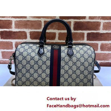 Gucci Ophidia GG medium top handle bag 772065 Beige and blue GG Supreme canvas 2024 - Click Image to Close