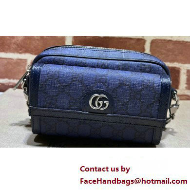 Gucci Ophidia GG mini bag 746308 Blue and dark blue GG Supreme canvas 2024