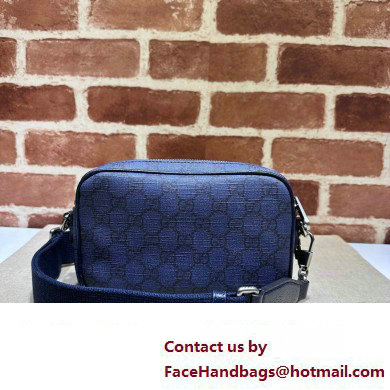 Gucci Ophidia GG mini bag 746308 Blue and dark blue GG Supreme canvas 2024