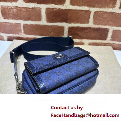 Gucci Ophidia GG mini bag 746308 Blue and dark blue GG Supreme canvas 2024