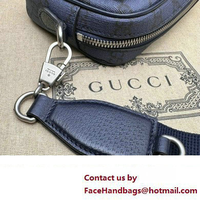 Gucci Ophidia GG mini bag 746308 Blue and dark blue GG Supreme canvas 2024