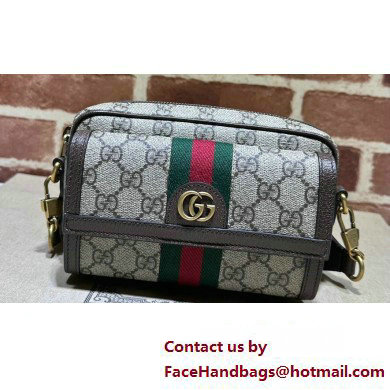 Gucci Ophidia GG mini bag with Web 746308 beige and ebony Supreme 2024