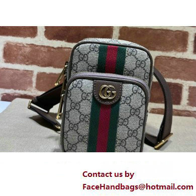 Gucci Ophidia GG mini bag with Web 752565 beige and ebony Supreme 2024