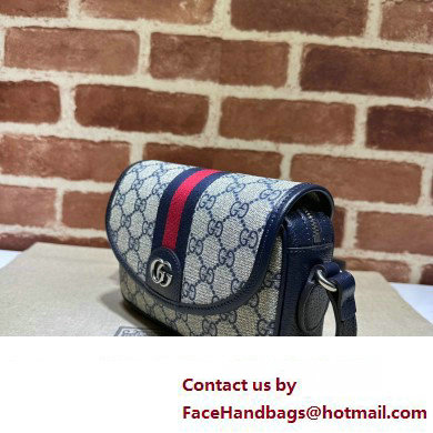 Gucci Ophidia GG mini shoulder bag 772239 Beige and blue GG Supreme canvas 2024