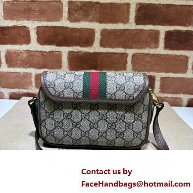 Gucci Ophidia GG mini shoulder bag 772239 Beige and ebony GG Supreme canvas 2024