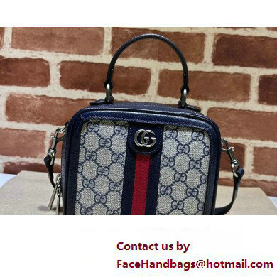 Gucci Ophidia GG mini top handle bag 772157 Beige/Blue 2024