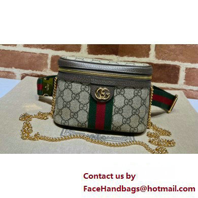 Gucci Ophidia belt bag with Web in beige and ebony Supreme 699765 2024