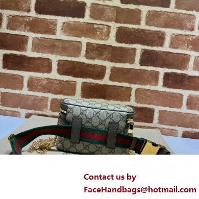 Gucci Ophidia belt bag with Web in beige and ebony Supreme 699765 2024