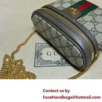 Gucci Ophidia belt bag with Web in beige and ebony Supreme 699765 2024