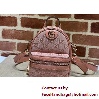 Gucci Ophidia mini GG shoulder bag in pink canvas 739701 2024