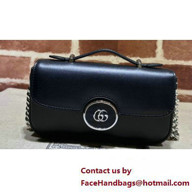 Gucci Petite GG Super mini bag 760194 Leather Black - Click Image to Close