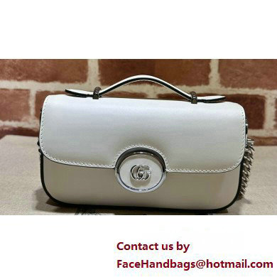 Gucci Petite GG Super mini bag 760194 Leather White