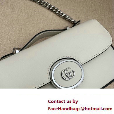 Gucci Petite GG Super mini bag 760194 Leather White