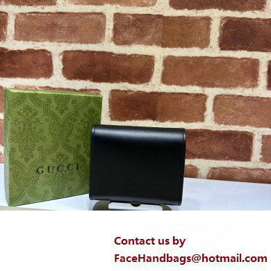 Gucci Petite GG medium wallet 760197 Leather Black