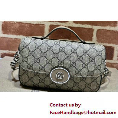 Gucci Petite GG mini shoulder bag 739722 Beige and ebony GG Supreme canvas - Click Image to Close