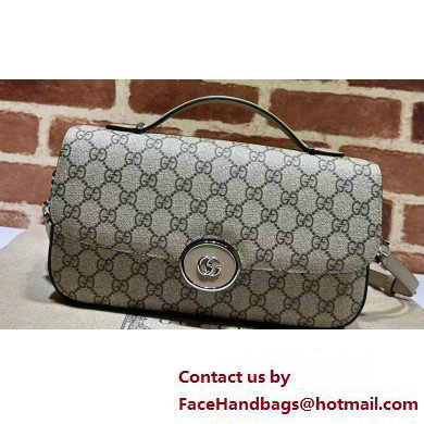 Gucci Petite GG small shoulder bag 739721 Beige and ebony GG Supreme canvas - Click Image to Close