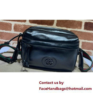 Gucci Shoulder bag with tonal Double G 725696 Leather Black 2023