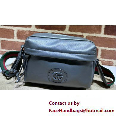 Gucci Shoulder bag with tonal Double G 725696 Leather Gray 2023