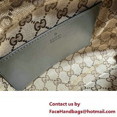 Gucci Shoulder bag with tonal Double G 725696 Leather Gray 2023