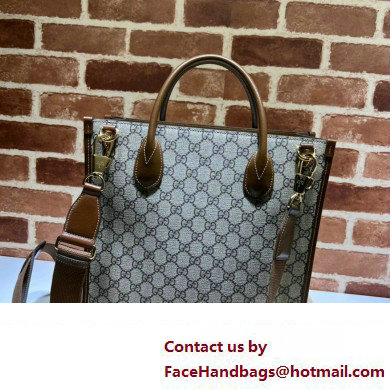 Gucci Tote bag with Interlocking G 723308 beige and ebony Supreme 2024