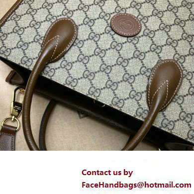 Gucci Tote bag with Interlocking G 723308 beige and ebony Supreme 2024