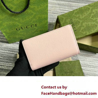 Gucci Zip around wallet with Gucci script 772640 leather Light Pink 2024