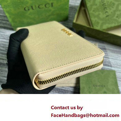 Gucci Zip around wallet with Gucci script 772642 leather Light Beige 2024