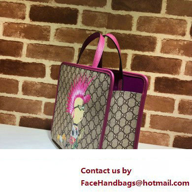 Gucci print tote bag 605614 GG Supreme canvas 01