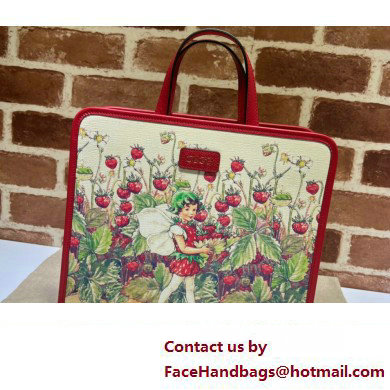 Gucci print tote bag 605614 GG Supreme canvas 03 - Click Image to Close