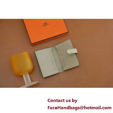 Hermes bearn mini wallet in epsom leather trench with gold hardware handmade(original quality)