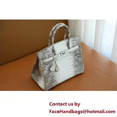 Hermes himalaya BIRKIN 30/35 bag with SILVER/GOLD hardware