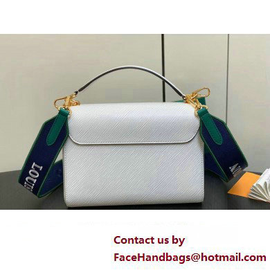 Louis Vuitton Calfskin Twist MM Bag M23514 White 2023