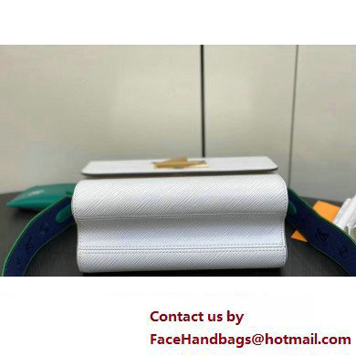 Louis Vuitton Calfskin Twist MM Bag M23514 White 2023