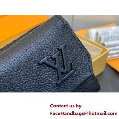 Louis Vuitton Cowhide leather Aerogram Slender Pilot Wallet M81740 Black 2024