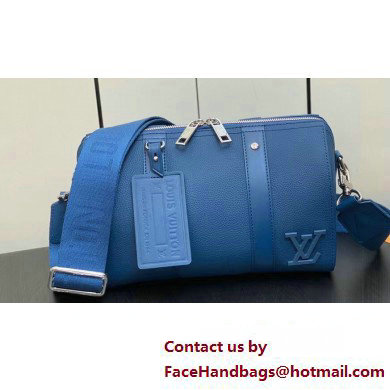 Louis Vuitton Cowhide leather City Keepall Bag M22486 Bright Blue 2023