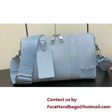 Louis Vuitton Cowhide leather City Keepall Bag M23725 Cloud Blue 2023