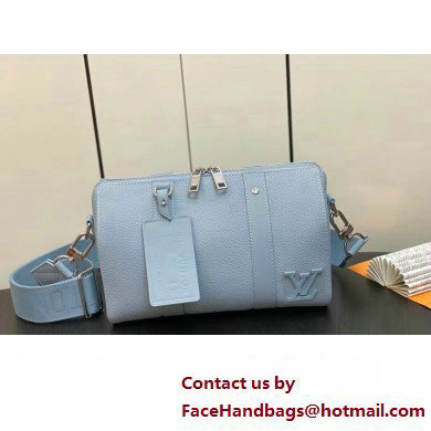 Louis Vuitton Cowhide leather City Keepall Bag M23725 Cloud Blue 2023