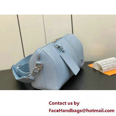 Louis Vuitton Cowhide leather City Keepall Bag M23725 Cloud Blue 2023